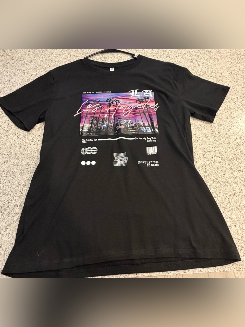 Black Los Angeles Graphic Tee - Women’s Casual Shirt